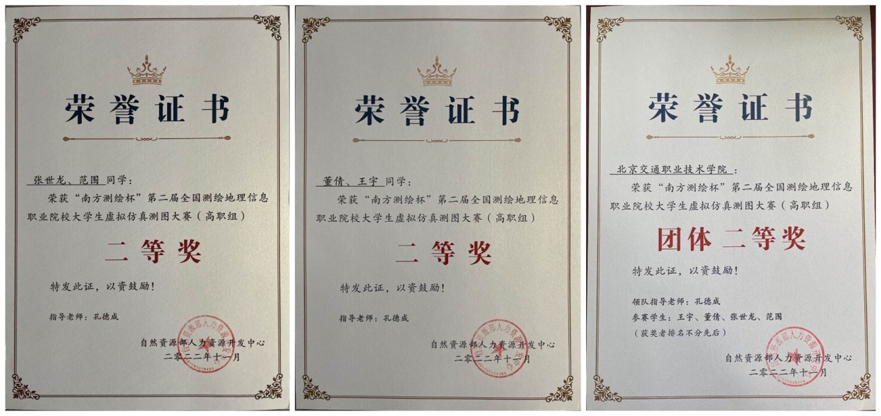 说明: I:\新闻稿、微信公众号\上传资料\2023年1-6\2023.2.19Beat365官网在第二届全国测绘地理信息职业院校大学生虚拟仿真测图大赛中获奖.files\证书合并.jpg